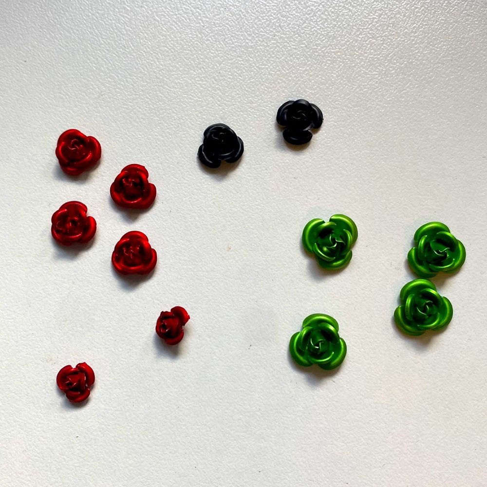 Artbeads Brand Matte Aluminium Rose Cabochon